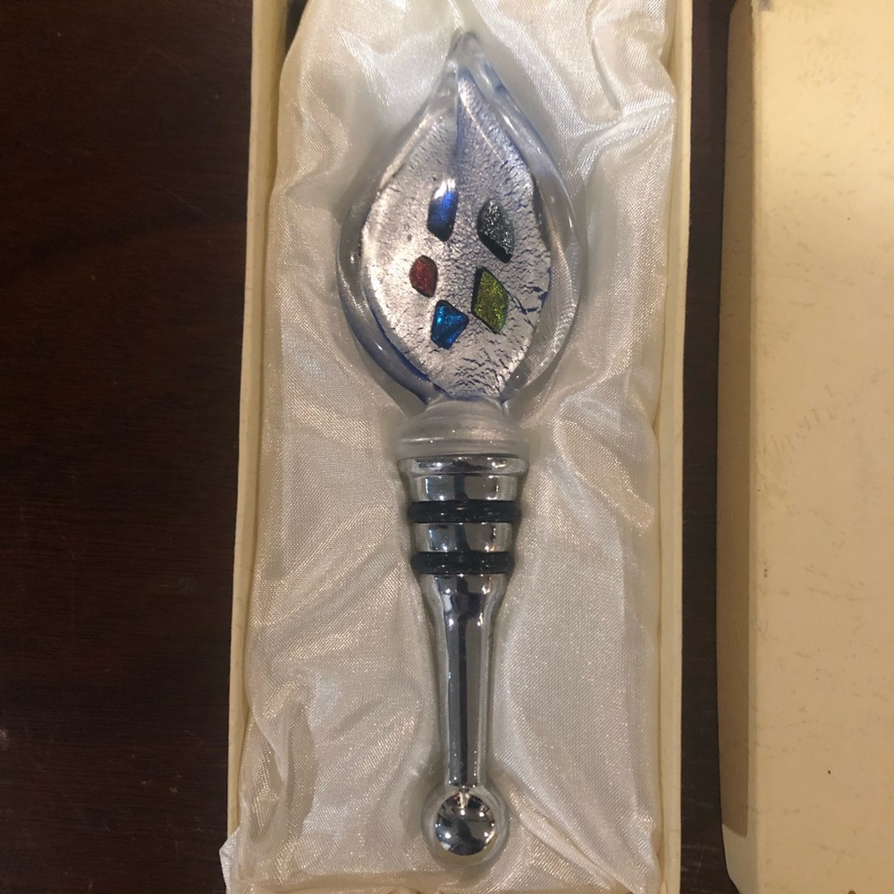 Vintage Glass Wine Stopper